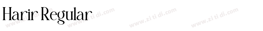 Harir Regular字体转换